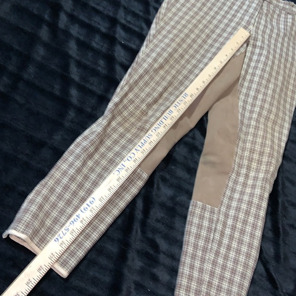 Ovation tan plaid full seat size 30 Dressage breeches - Picture 4 of 10